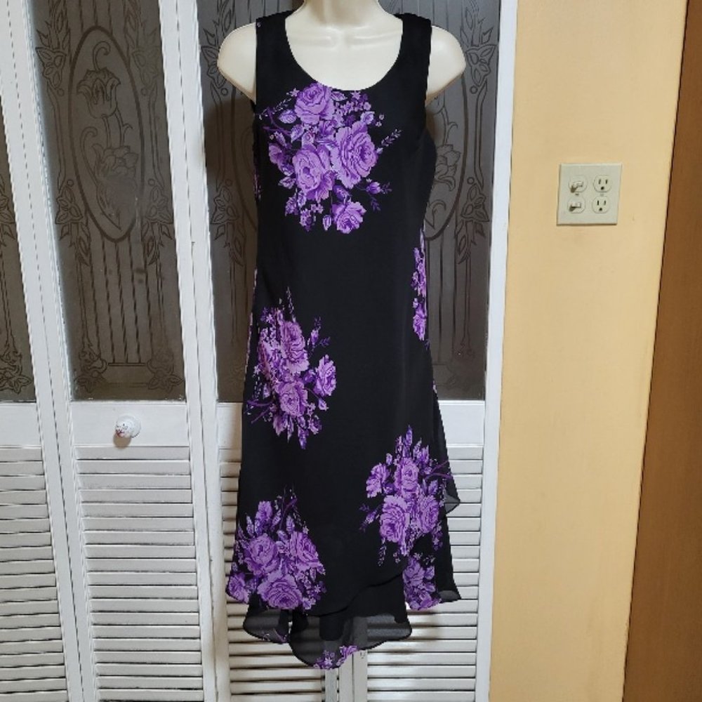 K Petite Collection Ladies Beautiful Floral Midi Dress
